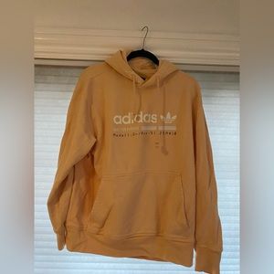 Adidas built for purpose light orange sweatshirt size L